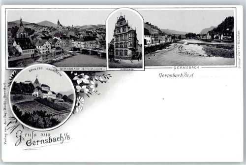 76593 W7562 Gernsbach - Schloß Eberstein, Rathaus