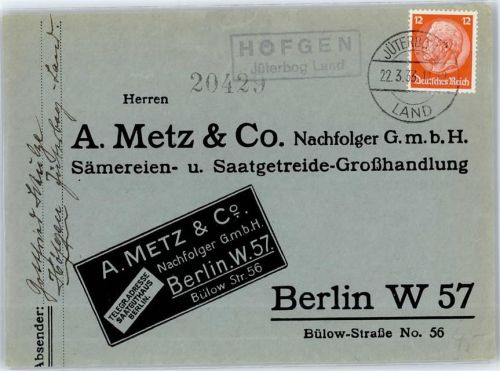 Jüterbog Landpoststempel Höfgen