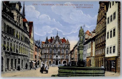 Kaufbeuren Obere Kaiser Max Strasse Neptunbrunnen