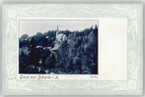Schierke Kirche verziert , Passepartout