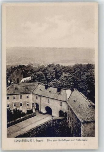Augustusburg Blick vom Schlossturm auf Frohnveste