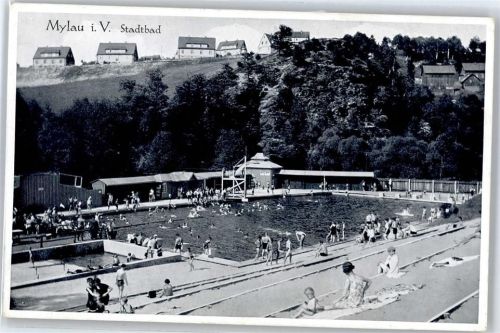 08499 O9803 Mylau - Schwimmbad Stadtbad
