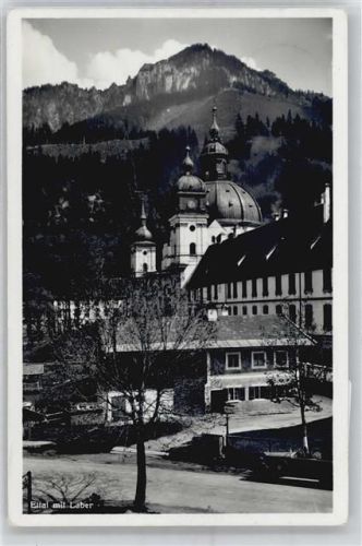 Ettal Blick zur Kirche, mit Laber