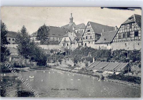 Bad Wimpfen 1906 Bahnhof Mannheim Heilbronn Zug Nr. 139