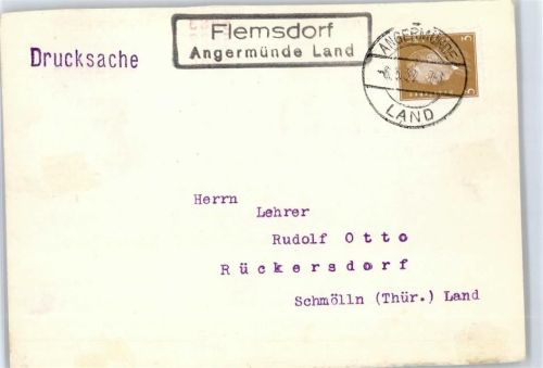 16278 O1321 Flemsdorf - Landpoststempel