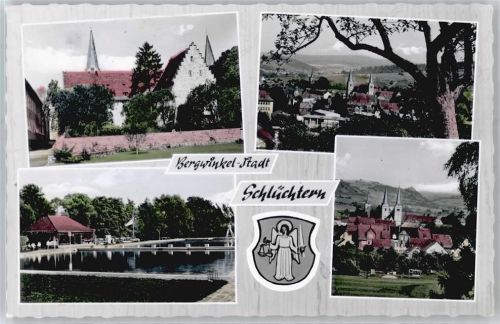Schlüchtern Kloster, Schwimmbad, Wappen
