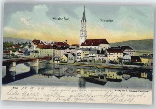 Vilshofen Blick über die Vils