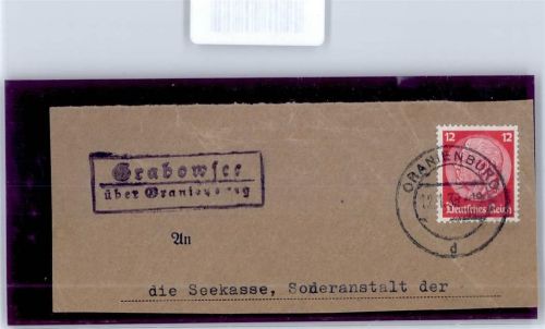 16515 O1400 Oranienburg - Landpoststempel Grabowsee