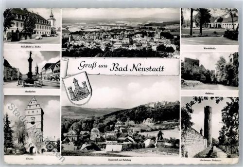 Bad Neustadt Schlosshotel u. Kirche, Wandelhalle, Marktplatz, Hohntor, Kurviertel mit Salzburg
