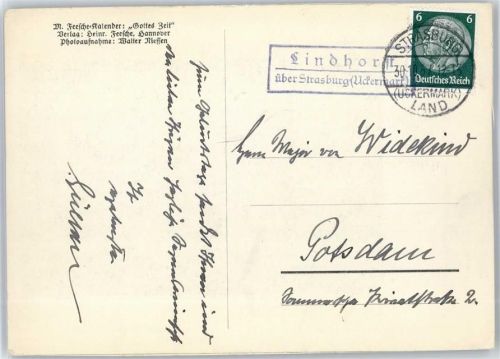 Strasburg LandpoststempelLindhorst
