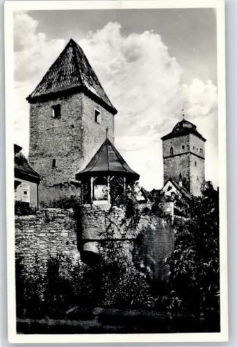 Ochsenfurt Alte Stadtmauer m. Pulverturm Torturm