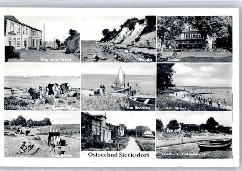 Sierksdorf Weg zum Strand Steilufer Seehof Am Bootsteg Gasthaus Ostseestrand