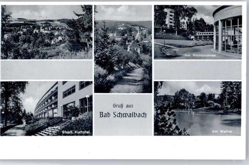 Bad Schwalbach Staatliches Kurhotel Am Weinbrunnen Am Weiher Notopfer AKU1