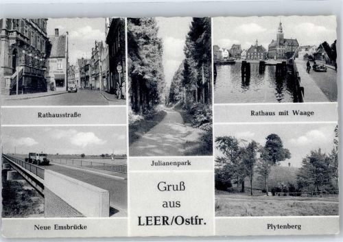 26789 W2950 Leer (Ostfriesland) - Rathaus Emsbrücke Juliannenpark