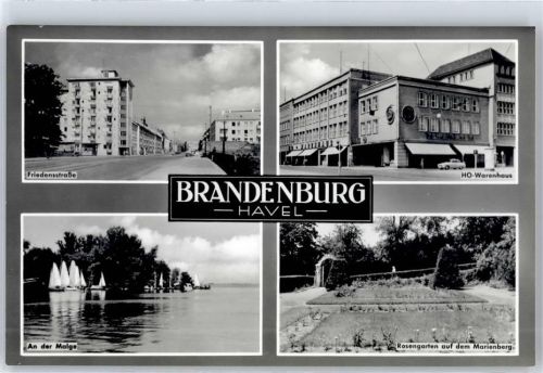 Brandenburg Friedensstrasse Warenhaus An der Malge Rosengarten