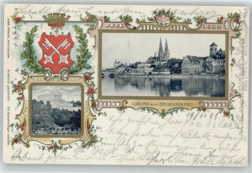 Regensburg Wappen verziert , Passepartout