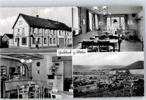 Bürgstadt 1963 Gasthaus zum Adler Innen
