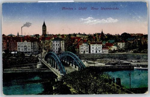 Minden Weserbrücke , Marke entfernt