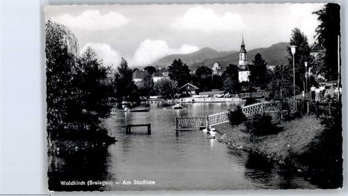 79183 W7808 Waldkirch , Breisgau - Kirche, Stadtsee
