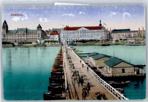 Koblenz Pontonbrücke Soldaten