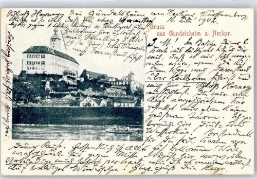 Gundelsheim 1902 Schloss Hornegg