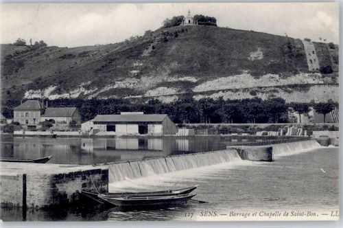 Sens Barrage et Chapelle de Saint-Bon