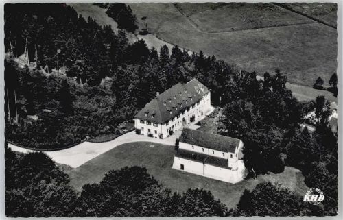 Dachau Fliegeraufnahme Kirche Haus Petersberg