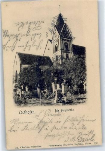 Osthofen 1905 Bergkirche