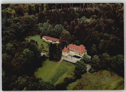 Neckarsteinach Fliegeraufnahme Schullandheim der Stadt Worms Hoher Darsberg