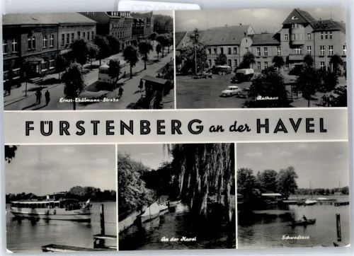 Fürstenberg Ernst Thälmann Strasse Rathaus Havel Schwedtsee