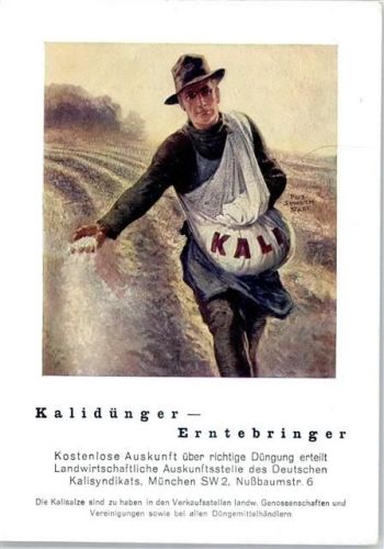 Kali Düngerwerbung Künstlerkarte
