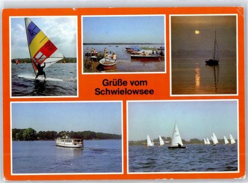 Potsdam Schwielowsee Dampfer Segelschiff