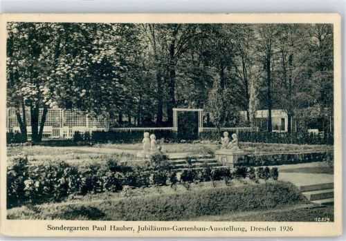 Dresden Sondergarten Paul Hauber Gartenschau Austellung 1926