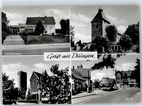 31089 W3225 Duingen - Ev. Kirche Kath. Kirche Kreissparkasse
