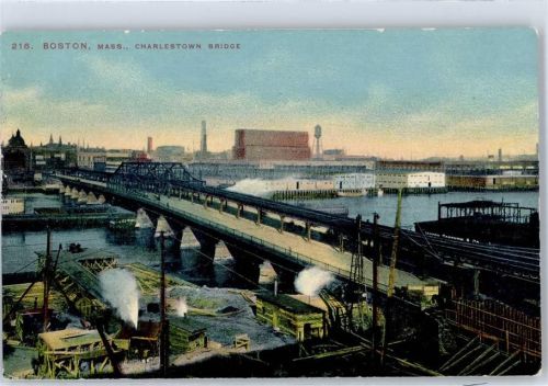 Boston Hafen Charleston Bridge