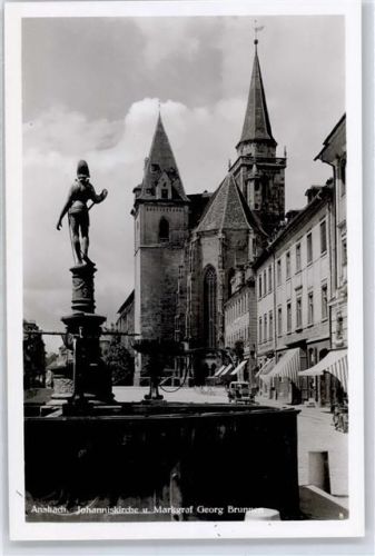 Ansbach Johanniskirche Markgraf-Georg-Brunnen