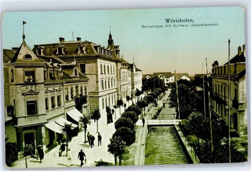 Bad Wörishofen Bachstraße mit Kurhaus