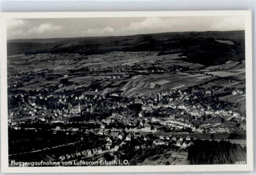 Erbach Fliegeraufnahme Bahnpost Hanau-? ZUG 472