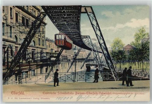 Elberfeld 1903 Schwebebahn Döppersbergerbrücke