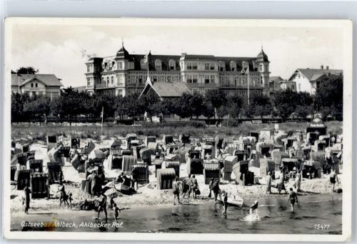 Ahlbeck Strand Strandkorb Schwimmbad