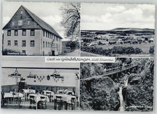Gündelwangen Gasthaus zum Kranz Lohtenbach-Klamm