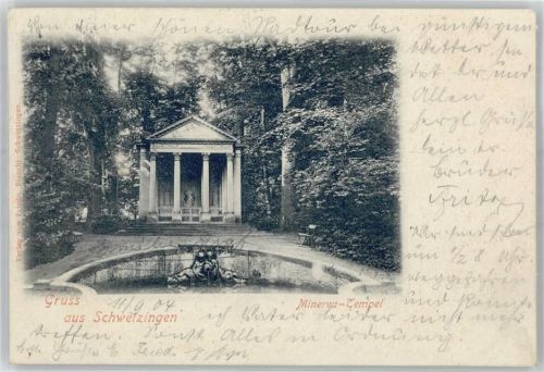 Schwetzingen 1904 Minerva-Tempel AKU1