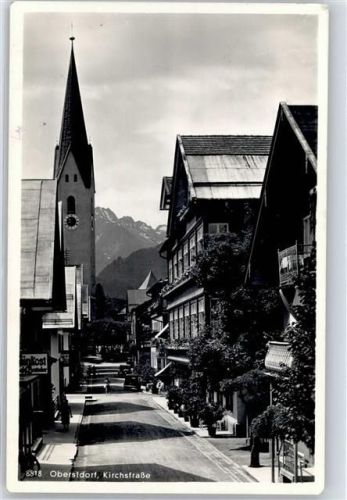 Oberstdorf Kirchstraße Hotel Löwen Kirche Notopfer