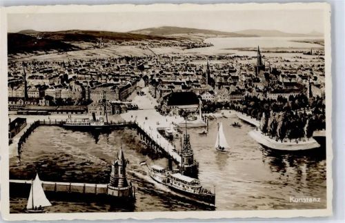 Konstanz Blick auf Hafen