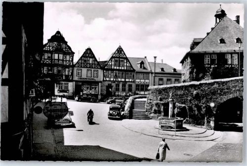 Idstein Platzansicht Fachwerkhaus