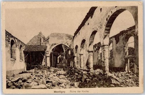 Montigny Ruine der Kirche