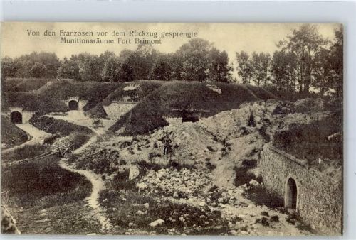 Reims Gesprengte Munitionsgräume Fort Brimont