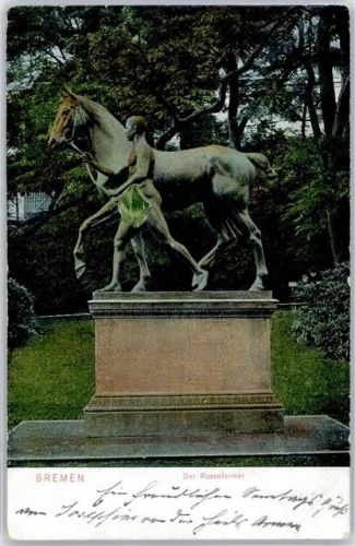 Bremen 1905 Denkmal Der Rosslenker