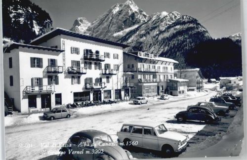 Alba Südtirol Hotel Alba VW Käfer Winter-Karte