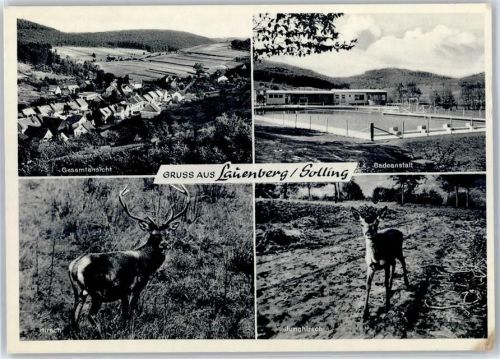 Lauenberg Schwimmbad Hirsch Reh